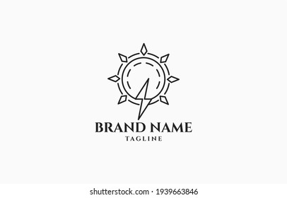 Smart Energy Idea Bulb Logo Vector Template suitable for smart home service or product