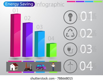Smart Energy Use Infographic Concept