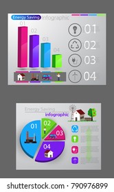 smart energy use infographic concept