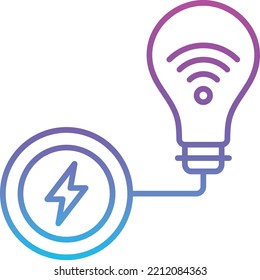 Icono vectorial de Smart Energy. Se puede usar para imprimir, móviles y aplicaciones web.