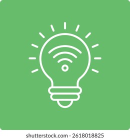 Ícone do vetor de Energia Inteligente. Pode ser usado para impressão, aplicativos móveis e da Web.