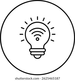 Ícone do vetor de Energia Inteligente. Pode ser usado para impressão, aplicativos móveis e da Web.