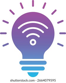 Ícone do vetor de Energia Inteligente. Pode ser usado para impressão, aplicativos móveis e da Web.