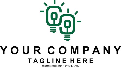 Smart environmental logo design concept