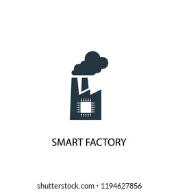 smart factory icon. Simple element illustration. smart factory concept symbol design. Can be used for web and mobile.