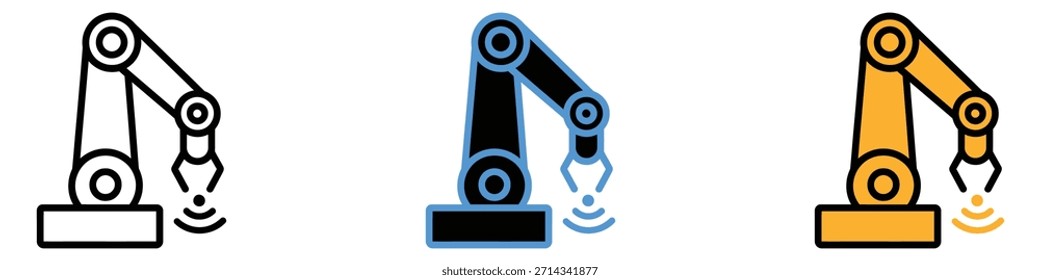 Smart Factory-Symbol, Vektor. Industrielle Automatisierung Fertigung und intelligente Technologie Symbol. Vektorgrafik.