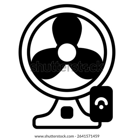 Smart Fan icon with mixed style and pixel perfect base. Suitable for website design, logo, app and UI. Based on the size of the icon in general, so it can be reduced.