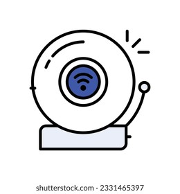 Smart Fan icon. Vector stock illustration.