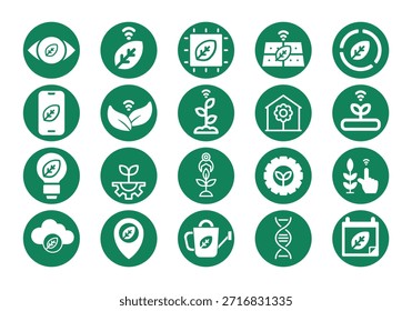 Smart Farm Element Icon Set