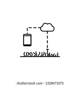 smart farm, farming icon. Element of smart farm icon. Thin line icon for website design and development, app development. Premium icon