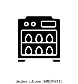 Smart Farm Hatchery Filled Icon Vector Illustration
