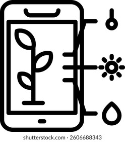Smart Farm Icon Element For Design