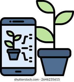 Elemento De Ícone Smart Farm Para Design