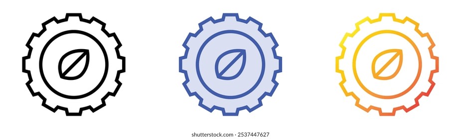 smart farm icon. Linear, Blue Fill and Gradient Style Design Isolated On White Background