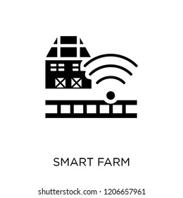 Smart farm icon. Smart farm symbol design from Agriculture, Farming and Gardening collection. Simple element vector illustration on white background.