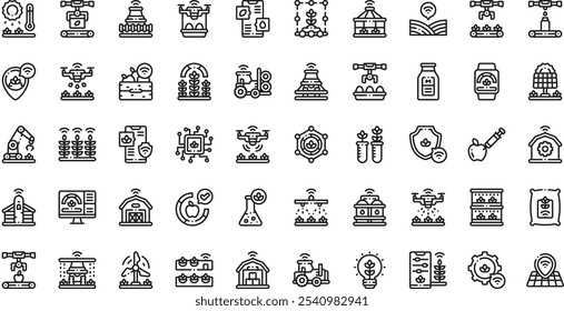 Smart farm icons High-Quality Vector Icons Collection with Editable Stroke. Ideal for Professional and Creative Projects.