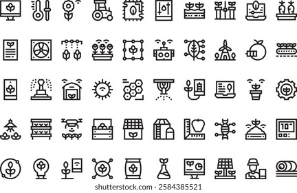 Smart farm icons High-Quality Vector Icons Collection with Editable Stroke. Ideal for Professional and Creative Projects.