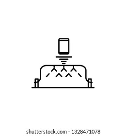 smart farm, irrigation icon. Element of smart farm icon. Thin line icon for website design and development, app development. Premium icon