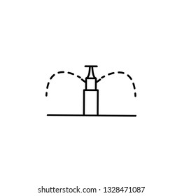 smart farm, irrigation icon. Element of smart farm icon. Thin line icon for website design and development, app development. Premium icon