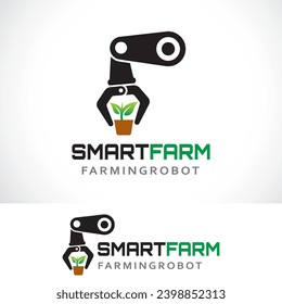 smart farm logo design template