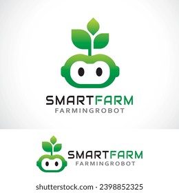 plantilla de diseño de logotipo de granja de servidores inteligentes