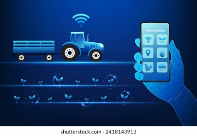 Smart Farm, a mobile phone that controls agricultural farm operations Measure production growth, care for crops, temperature, and control shipping. Bringing technology in to help with farming