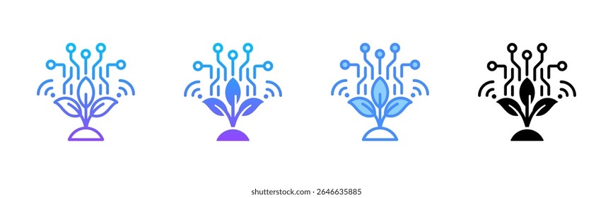 Smart Farm Multi-Style-Symbolsatz