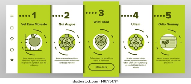 Smart Farm Onboarding Mobile App Page Screen Vector Illustration