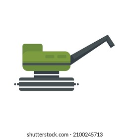 Smart farm robot icon. Flat illustration of smart farm robot vector icon isolated on white background