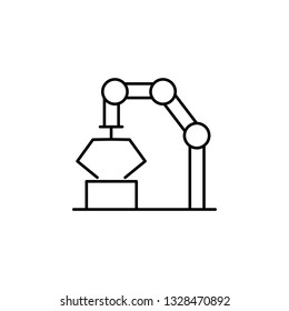 smart farm, robotic arm icon. Element of smart farm icon. Thin line icon for website design and development, app development. Premium icon