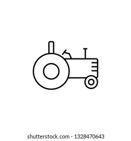 smart farm, tractor icon. Element of smart farm icon. Thin line icon for website design and development, app development. Premium icon