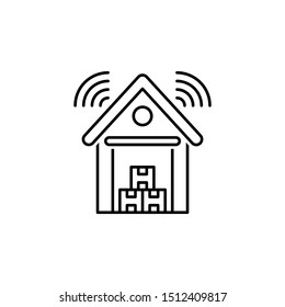 Smart farm, warehouse icon. Element of smart farm thin line icon