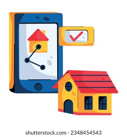 Intelligente Landwirtschaft - flaches Icon-Design 