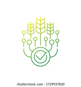 Smart Farming Icon, Line Vector