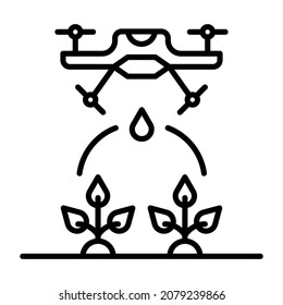 Imagen vectorial de icono de agricultura inteligente. También se puede usar para aplicaciones web, aplicaciones móviles y medios impresos.
