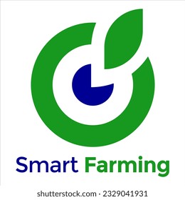 Das Logo "Intelligente Landwirtschaft"eignet sich für die Verwendung als Unternehmenssymbol in der Landwirtschaft