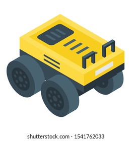 Smart farming robot icon. Isometric of smart farming robot vector icon for web design isolated on white background