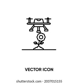 Smart Farming Vector Icon. Modern, Simple Flat Vector Illustration For Website Or Mobile App.Digital Farming Symbol, Logo Illustration. Pixel Perfect Vector Graphics	