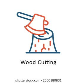 Smart Farming Vector Two Color Outline IconIcon. Eps 10 file