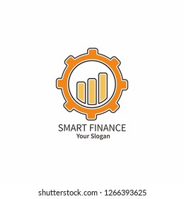 smart finance creative vector logo concept