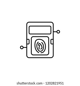 Smart fingerprint icon. Element of smart house icon for mobile concept and web apps. Thin line Smart fingerprint icon can be used for web and mobile
