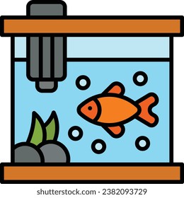 Smart Fish Tank vector icon. Can be used for printing, mobile and web applications.