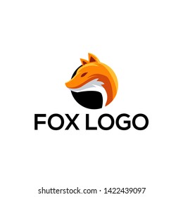 smart fox for smart company logotype - Vector