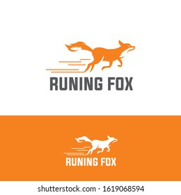 Smart Fox Logo Running And Elegant