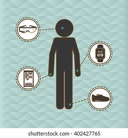smart gadget design, vector illustration