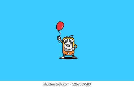 Smart Gadget Mascot Vector