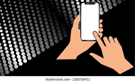 smart gadget mockup background illustration in vector format
