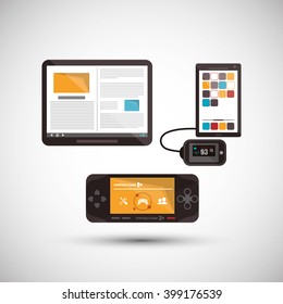 smart gadgets design, vector illustration
