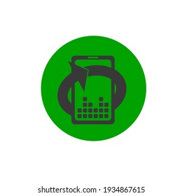 Smart game icon on white background. Stock vector