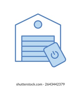 Smart Garage Opener Icon vector stock illustration